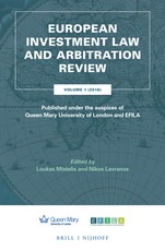 European Investment Law and Arbitration Review