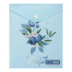 Aplankas-vokelis su spaustuku A6 ARABESKI su uogomis