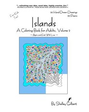 Islands, A Coloring Book for Adults, Volume 2, 30 Hand-Drawn Drawings, 30 Poems