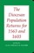 The Diocesan Population Returns for 1563 and 1603