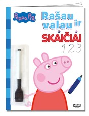 Kiaulytė Pepa. Skaičiai. Rašau ir valau