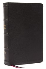 Kjv, Personal Size Large Print Single-Column Reference Bible, Genuine Leather, Black, Red Letter, Comfort Print
