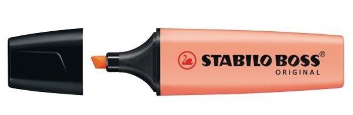 Teksto žymeklis BOSS pastel. kreminio persiko sp.