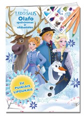 Ledo šalis. Olafo spalvinimas ir užduotėlės