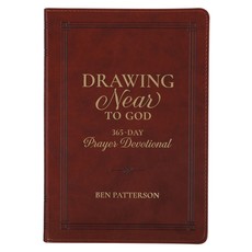 Devotional Drawing Near to God Brown Faux Leather