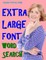Extra Large Font Word Search