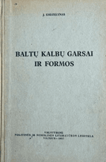 Baltų kalbų garsai ir formos