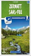 Zermatt - Saas-Fee 49 Wanderkarte 1:40 000 matt laminiert