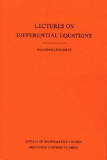 Lectures on Differential Equations. (Am-14), Volume 14