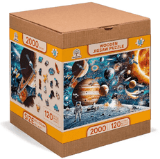 Medinė dėlionė „Kosminė odisėja“, 2000 dalių