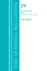 Title 29 Labor OSHA 1927-End Part 1