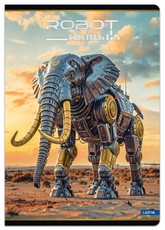 Sąsiuvinis A4 52lap. 80g ROBOT ANIMALS linija