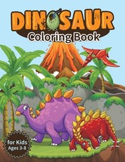 Dinosaur Coloring Book for Kids, Ages 3-8