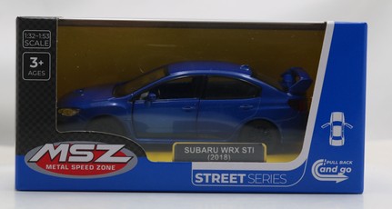 MSZ Automobilio modelis Subaru WRX STI, skalė 1:40