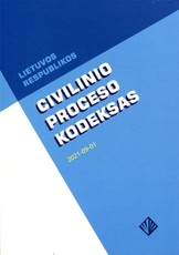 Lietuvos Respublikos civilinio proceso kodeksas (2021 rugsėjo 1 d.)