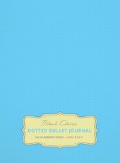 Large 8.5 x 11 Dotted Bullet Journal (Sky Blue #10) Hardcover - 245 Numbered Pages