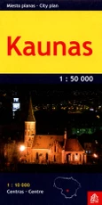 Kaunas. Kišenėje telpantis miesto planas M 1: 50 000