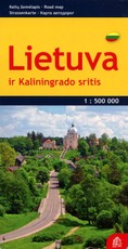 Lietuva ir Kaliningrado sritis. Kelių žemėlapis. M 1:500 000