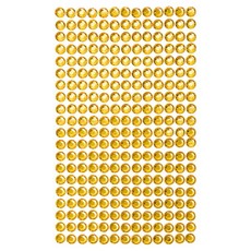Dekor.lipnūs kristalai 6mm  260vnt.  YELLO