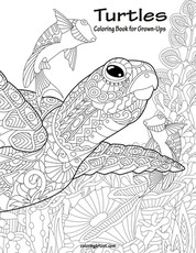 Turtles Coloring Book for Grown-Ups 1