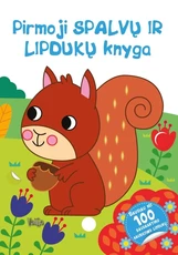 Pirmoji spalvų ir lipdukų knyga. Voverytė