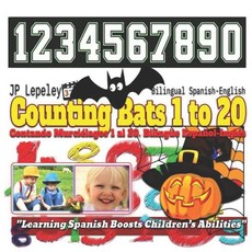 Counting Bats 1 to 20. Bilingual Spanish-English