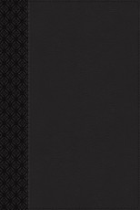 Niv, Compact Center-Column Reference Bible, Leathersoft, Black, Red Letter, Thumb Indexed, Comfort Print
