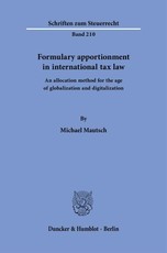Formulary apportionment in international tax law