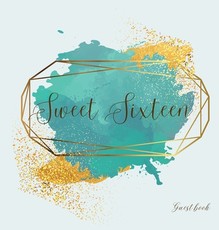 Sweet sixteen guest book, party Guest book, birthday party guest book to sign