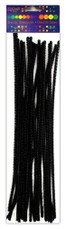 Dekor vielutės JUODOS 30cm 25vnt