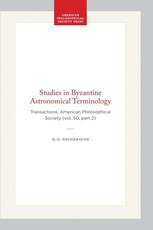 Studies in Byzantine Astronomical Terminology