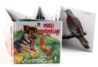 Mieli gyvūnėliai. Išlankstoma knygelė