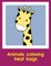 Animals coloring treat bags