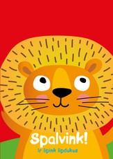 Spalvink ir lipink lipdukus. Liūtas