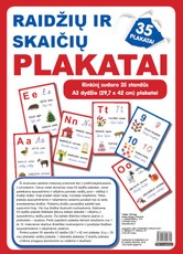 Raidžių ir skaičių plakatai (35 standūs A3 formato plakatai) Raidžių ir skaičių plakatai (35 standūs A3 formato plakatai)