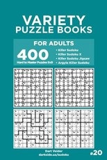 Variety Puzzle Books for Adults - 400 Hard to Master Puzzles 9x9