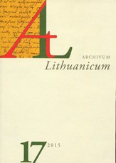 Archivum Lituanicum 17