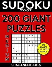 Sudoku Book 200 Medium GIANT Size Puzzles