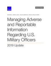 Managing Adverse and Reportable Information Regarding U.S. Military Officers