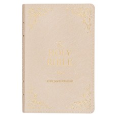KJV Holy Bible, Standard Size Faux Leather Red Letter Edition - Thumb Index & Ribbon Marker, King James Version, Pearlescent Taupe
