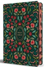 KJV Holy Bible Handy Size Dark with Pink Flowers and Index
