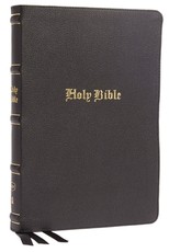 Kjv, Thinline Bible, Large Print, Genuine Leather, Black, Red Letter, Thumb Indexed, Comfort Print