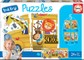 5 dėlionės (puzzle) ANIMAL BUS 2-4 metų