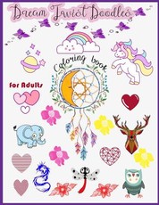 Dream Twist Doodles Coloring book for adults