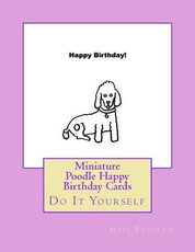 Miniature Poodle Happy Birthday Cards