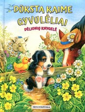 Dūksta kaime gyvulėliai. Dėlionių knygelė