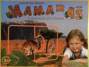 Lavinanti dėlionė „Mama ir aš. Pasaulio gyvūnai“