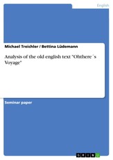 Analysis of the old english text "Ohthere´s Voyage"