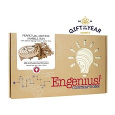 Engenius! Medinė marmuro kamuoliukų trasa Engenius! Medinė marmuro kamuoliukų trasa