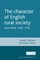 The character of English rural society
